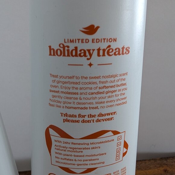 Lot of 2 Dove Gingerbread Delight Limited Edition Nourishing Body Wash - New! - Picture 4 of 5